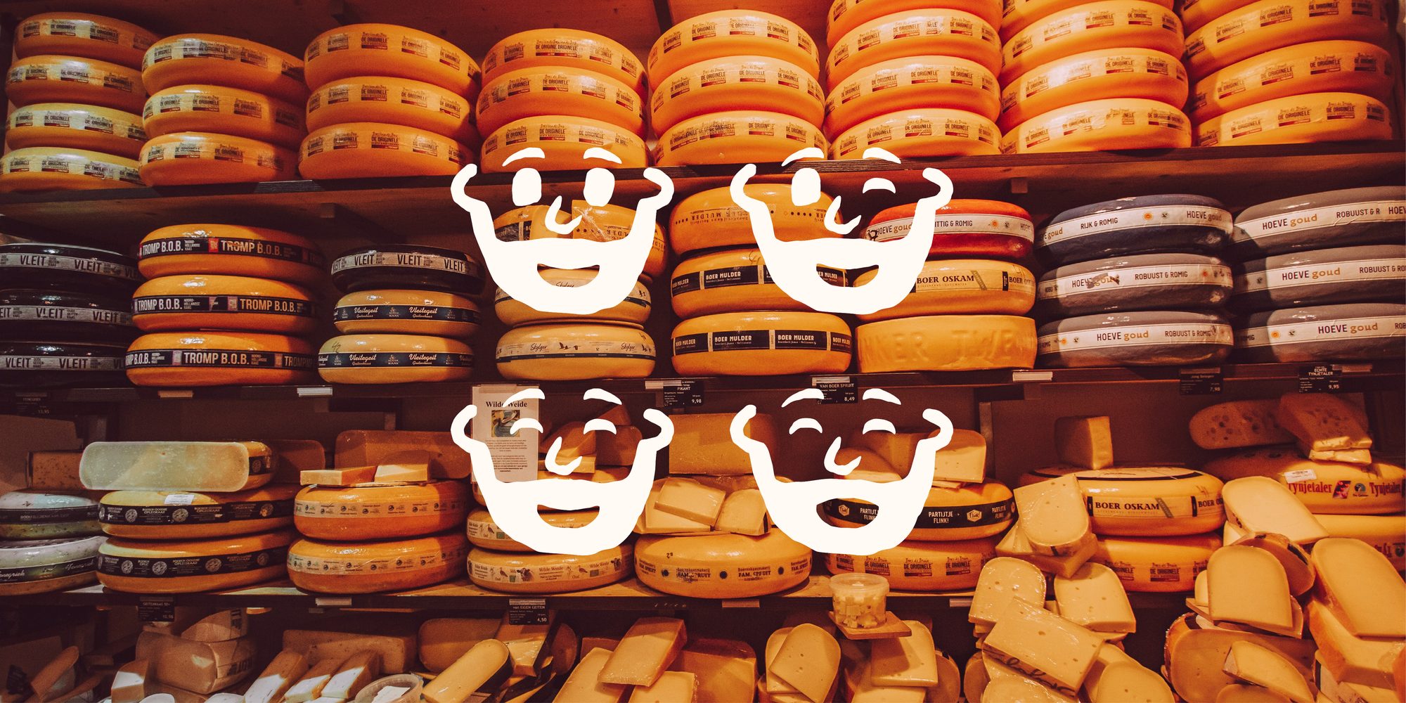 Abwiches branding over sliced cheese