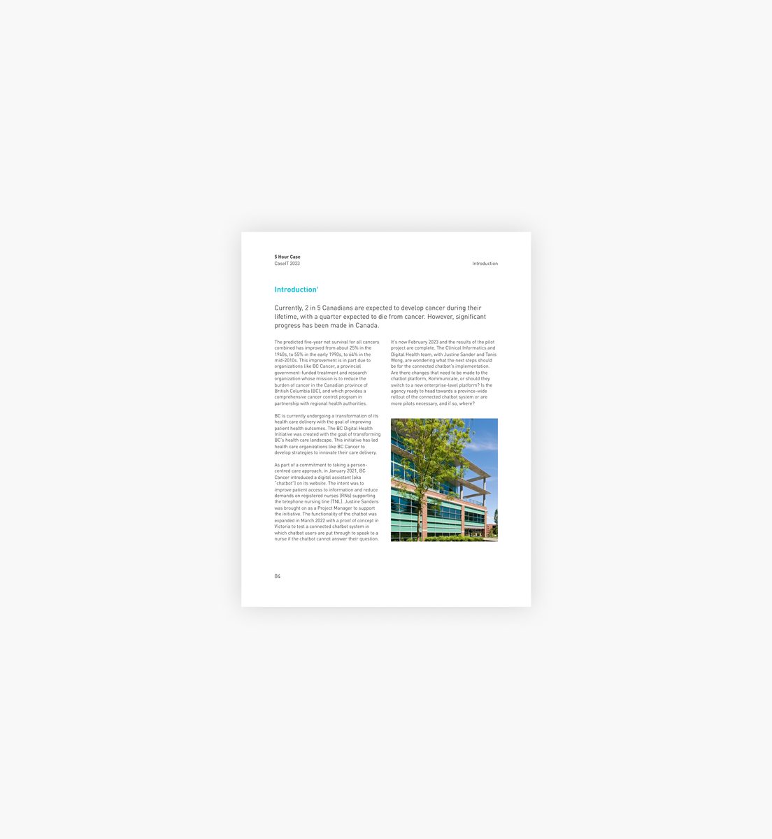 CaseIT case package page mockup